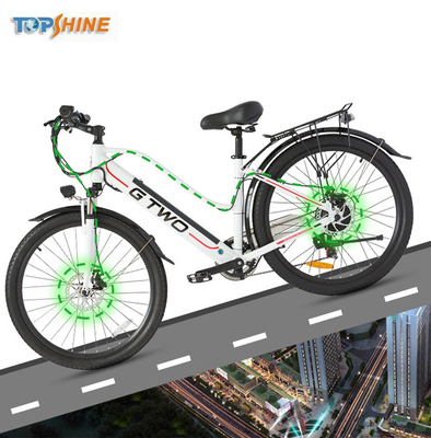 vélo électrique de ville de dames de 500W 48V avec le haut-parleur stéréo démontable de GPS de batterie au lithium