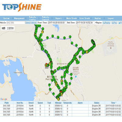 Adaptez le traqueur terminal de GPS de camion d'IMEI 4G avec 8 entrées numériques
