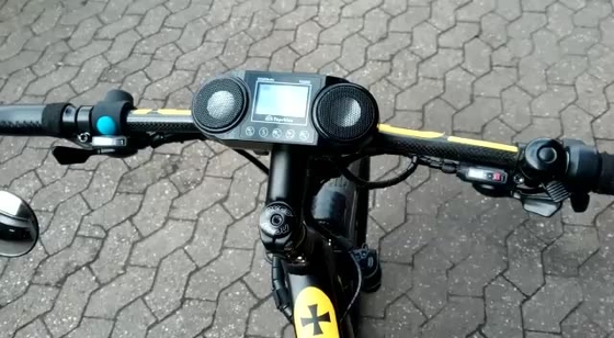 Compteur de vitesse électrique rechargeable d'ordinateur de vélo sans fil portatif avec MP3